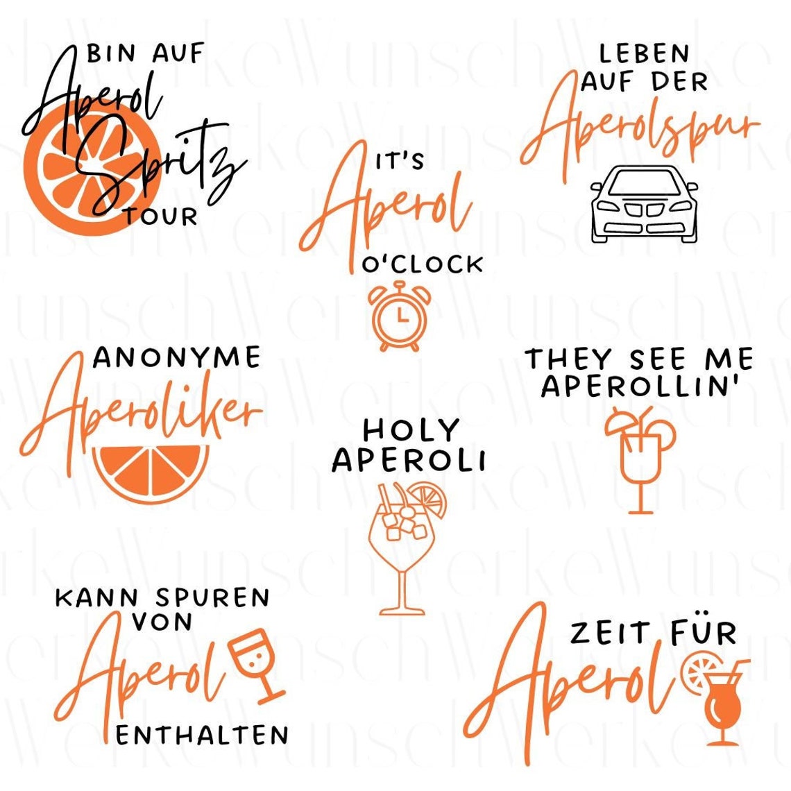 PLOTTERDATEI Untersetzer Aperol Design für diy Geschenke Etsy.de