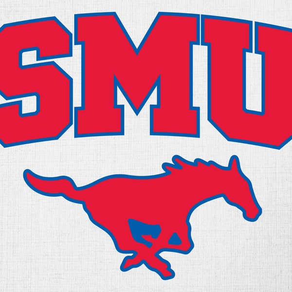 SMU Svg, Southern Methodist University Svg, Digital Download, SMU Mustangs Svg, University Svg, Broncos mascot svg, Silhouette, svg Cut File
