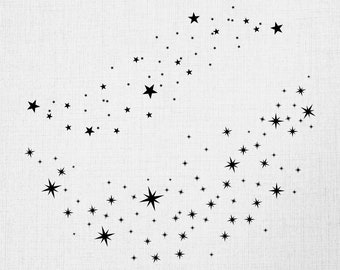 Sparkle Star SVG, Digital Download, Shinning Stars Svg, Shooting Stars Png, Boho Stars Svg, Glaxay Star Svg, Silhouette, Printable, Cricut