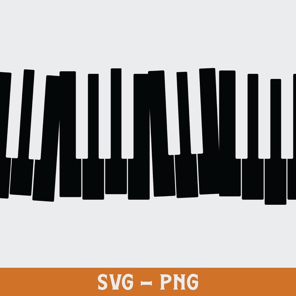 Piano Key Svg, Digital Download, Piano Keyboard Svg, Music Svg, Pianist Cut File, Musical Sound Svg, Silhouette, Printable, Svg Cut File