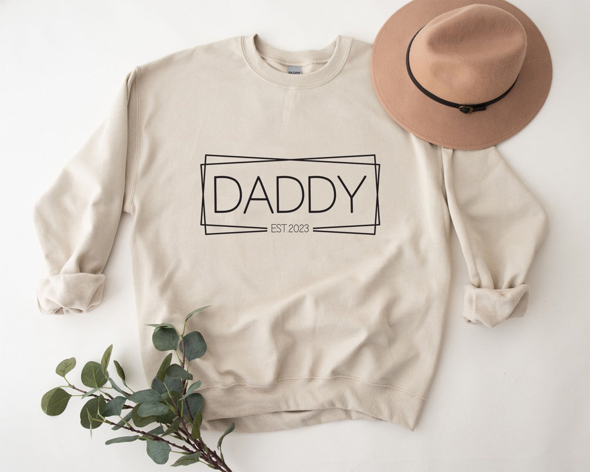 Daddy Est. 2023 Svg, Digital Download, Dad Frame Svg, Father's Day Svg ...