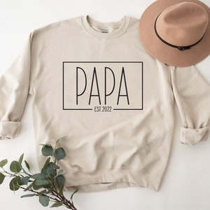 Papa Est. 2022 Svg, Digital Download, Dad Life Svg, Papa Svg, Est. 2022 Svg, Father&#39;s Day Svg, Silhouette, Best Dad Svg, Cricut Cut Files