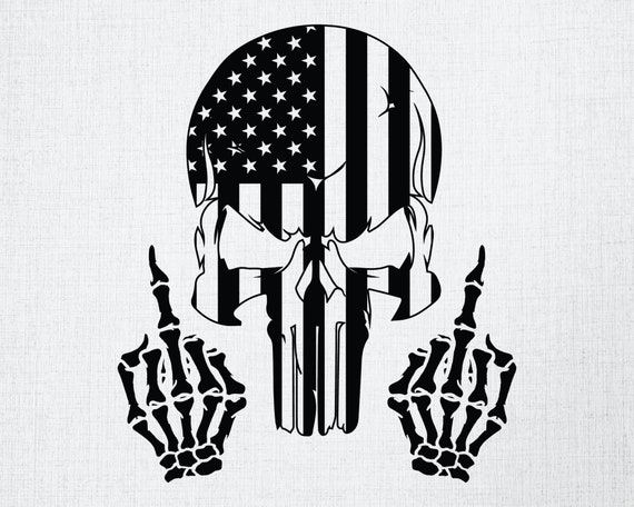 Punisher skull SVG cutting file