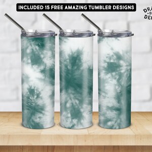 Tie Dye Tumbler Wrap Png, Conception de gobelet à sublimation, 20 oz Skinny Tumbler Png, Téléchargement numérique, Waterslide Full Wrap, Gradient Tumbler Png