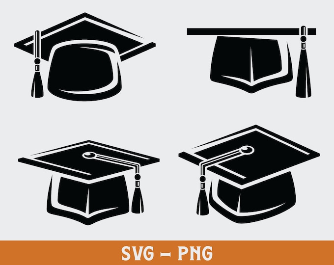 Graduation Cap Svg - Pdf - Png - Dxf - Graduation Hat - Graduation ...