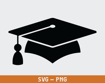 Graduation Cap Svg, Digital Download, Blank Graduation Cap Svg, Cap with Tassel Svg, Graduate Svg, Graduation Hat Svg, Silhouette, Cut File