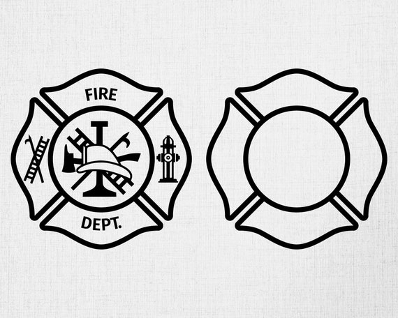 Fire Department Logo Svg Fire Dept Svg Firefighter Svg - Etsy