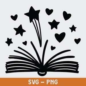 Wizard Book Svg, Digital Download, Wizard Wand Svg, Magic Book Svg, Wizard School Svg, Silhouette, Wizard School Skyline Svg, Printable