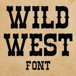 Wild West Font svg, Descarga digital, Western Monogram Font svg, Cowboy Font Svg, Western Font Svg, Silhouette, Imprimible, Svg Cut File