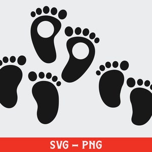 Baby Feet monogram name frame Svg, Baby Footprint Bundle Svg, Digital Download, Baby Shower Svg, newborn svg, Silhouette, Printable, Cricut