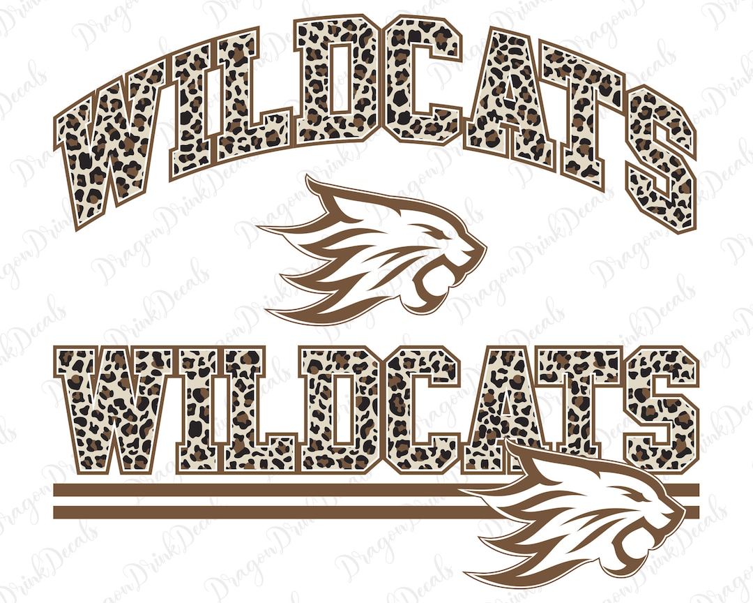 Wildcats Leopard Mascot Svg Mascot Sublimation Wildcats Svg Etsy