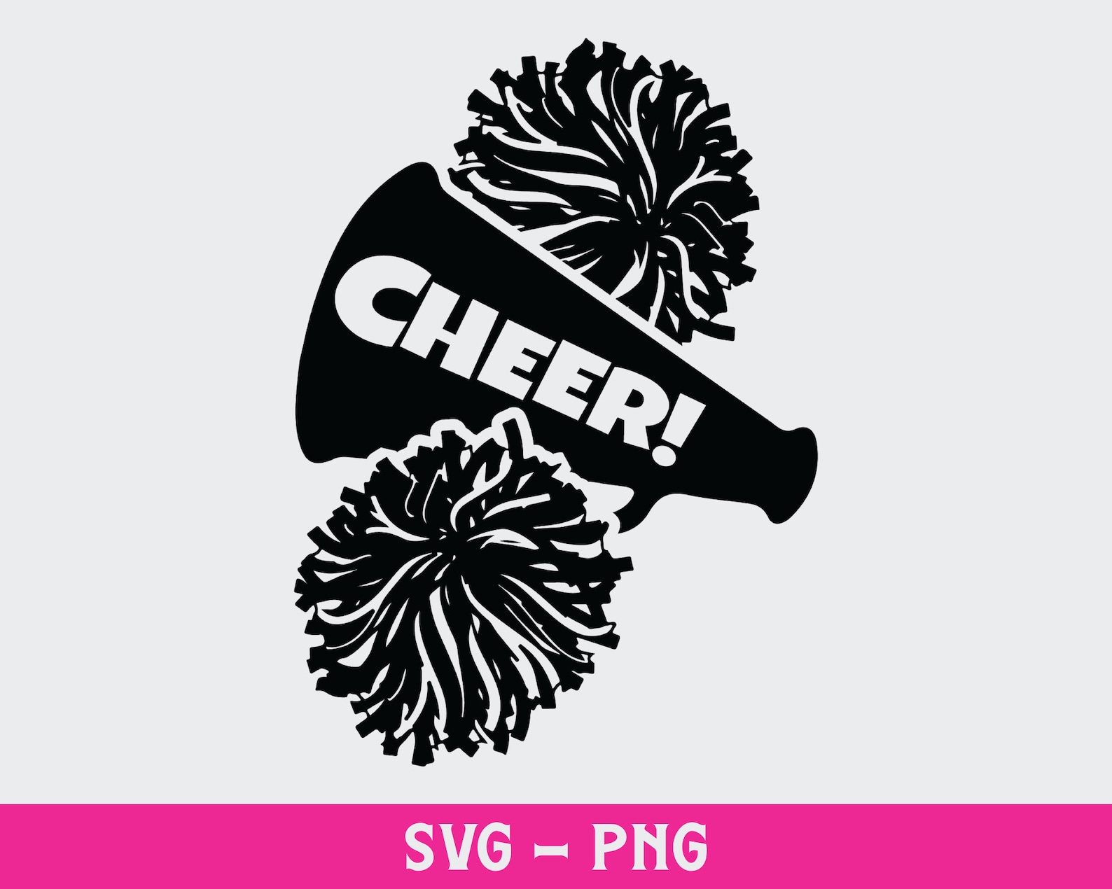 Megaphone Svg, Cheerleader Svg, Digital Download, Cheerleading Svg
