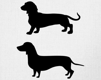 Dachshund Svg, Digital Download, Dachshund Outline Svg, Silhouette, Dog Svg, Dog Pet Png, Printable, Dog Lover Svg, Cricut, Svg Cut File
