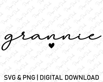 Grannie Svg, Heart Svg, Grandma Svg, Digital Downloads, Family Svg, Grandma Life Svg, Cricut, Granny Svg, Grandmother Svg, Svg Cut File