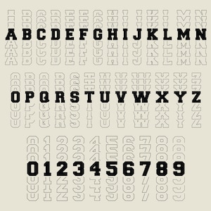 Mirror Font Svg, Mirror Numbers Svg, Digital Download, College Font Svg, Mirror Alphabet Svg, Silhouette, Printable, Cricut, Svg Cut File