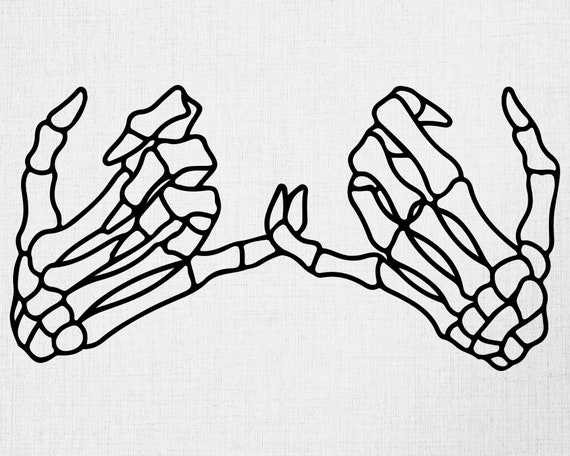 Skeleton Hands Svg, Pinky Promise Svg, Skeleton Svg, Digital Download,  Skeleton Cut File, Skeleton Promise Svg, Cricut Cut File, Printable 