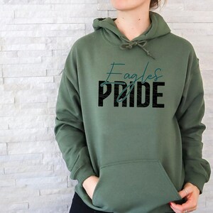 Eagles Pride Svg, Eagles Team File, Digital Download, Team Shirt Png, Eagles Mascot, Team Apparel, Team Spirit Svg, Silhouette Files