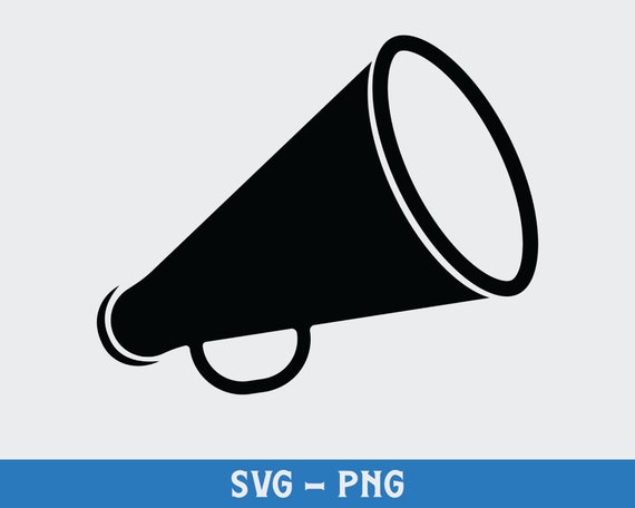 Megaphone Png Digital Download Cheerleading Svg Silhouette - Etsy