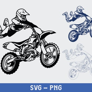 Motorcross Svg, Digital Download, Motorcycle Svg, Dirtbike Svg, Motor Svg, Silhouette, Racing Svg, Biker Svg, Printable, Cricut Cut File