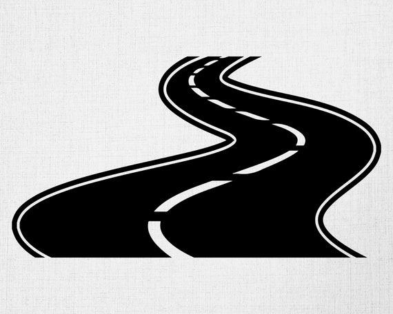 Winding Road Clipart Digital Download SVG PNG JPG PDF Cut Files