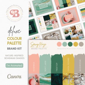 Luxury Color Palette  | Brand Color Palette with Hex Codes | Premium Business Branding Kit | Canva Color Palette | Boho Color Palette
