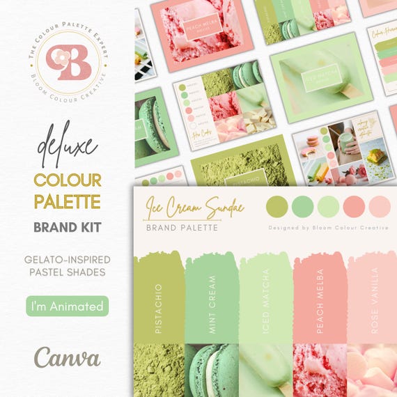 Luxury Color Palette  | Brand Color Palette with Hex Codes | Premium Business Branding Kit | Canva Color Palette | Pastel Color Palette