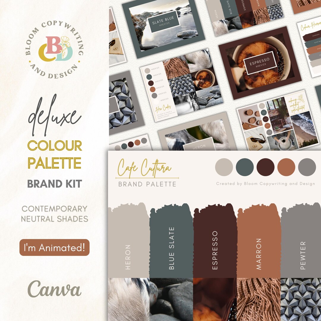 Luxury Brand Color Palette Canva Color Palette With Hex Codes Premium ...