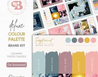 Luxury Brand Color Palette  | Color Palette with Hex Codes | Premium Business Branding Kit | Canva Color Palette | Pastel Color Palette