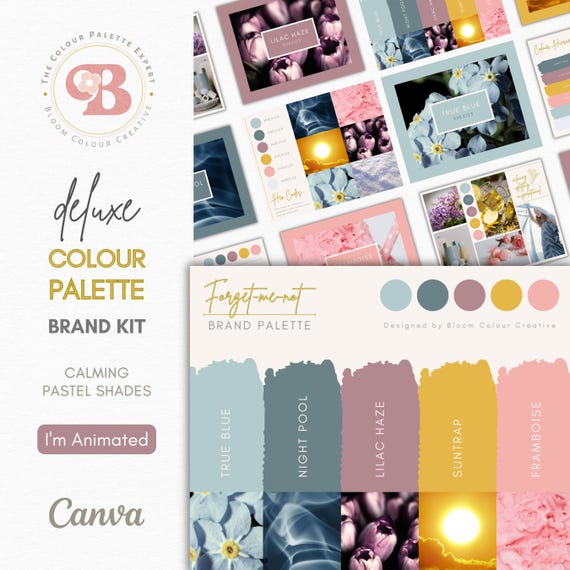 Luxury Brand Color Palette  | Color Palette with Hex Codes | Premium Business Branding Kit | Canva Color Palette | Pastel Color Palette