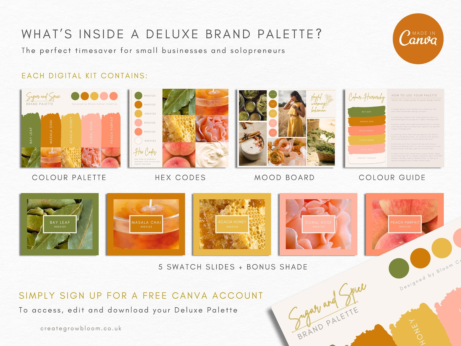 Autumn Brand Colour Palette – Luxury Canva Colour Kit With Hex Codes ...