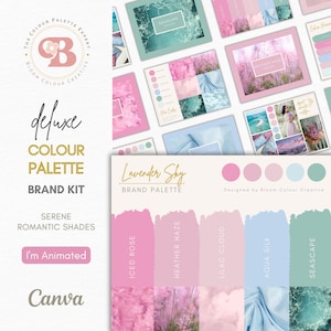 Luxury Wedding Color Palette  | Brand Color Palette with Hex Codes | Premium Branding Kit | Canva Color Palette | Pastel Color Palette