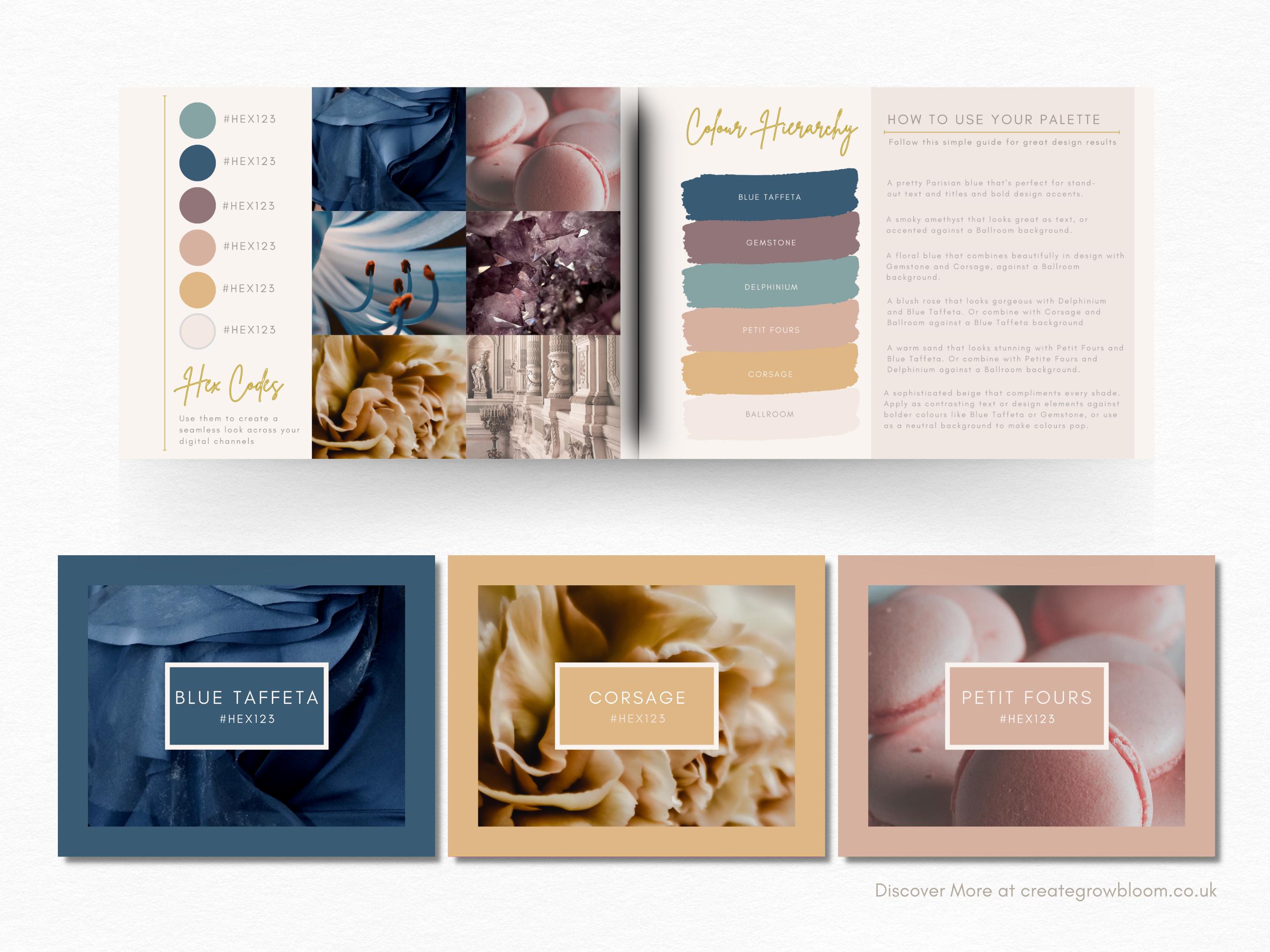 Later Color Luxury Brand Color Palette | Color Palette With Hex Codes | Premium ...