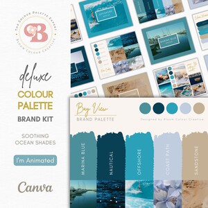 Luxury Color Palette  | Brand Color Palette with Hex Codes | Premium Business Branding Kit | Canva Color Palette | Nautical Color Palette