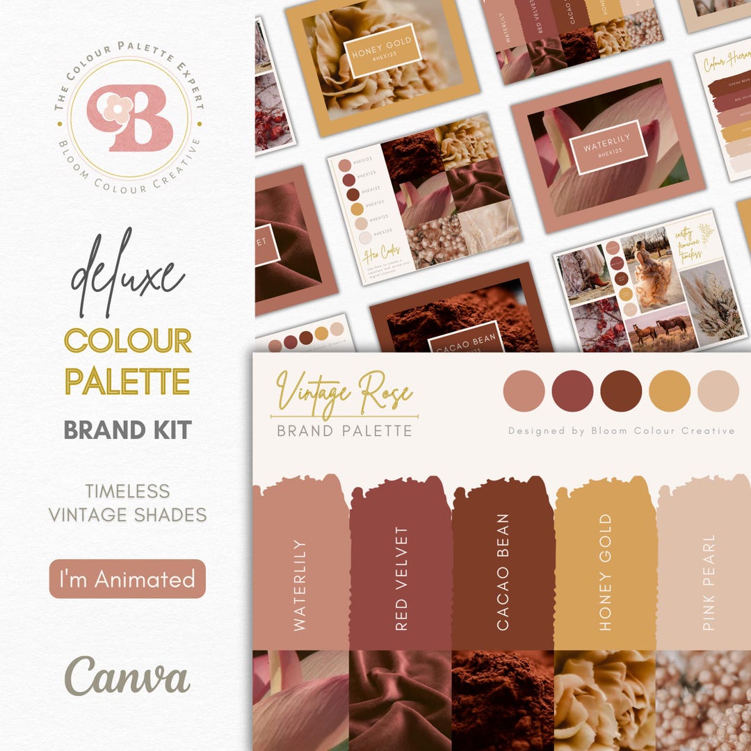 Luxury Brand Color Palette | Canva Color Palette With Hex Codes ...