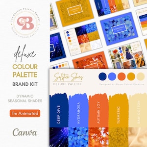 Luxury Color Palette  | Brand Color Palette with Hex Codes | Premium Business Branding Kit | Canva Color Palette | Bright Color Palette