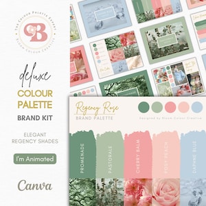 Luxury Wedding Color Palette  | Brand Color Palette with Hex Codes | Premium Branding Kit | Canva Color Palette | Pastel Brand Palette