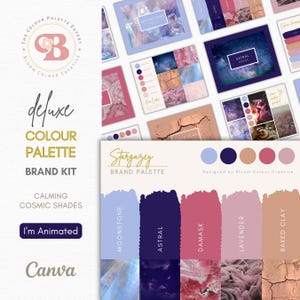 Luxury Brand Colour Palette with Hex Codes – Cosmic Colour Palette – Mystical Brand Kit – Astrology Colour Scheme – Spiritual Branding Kit
