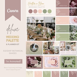 Wedding Attire Color Palette Card, Editable Printable, Guest Dress