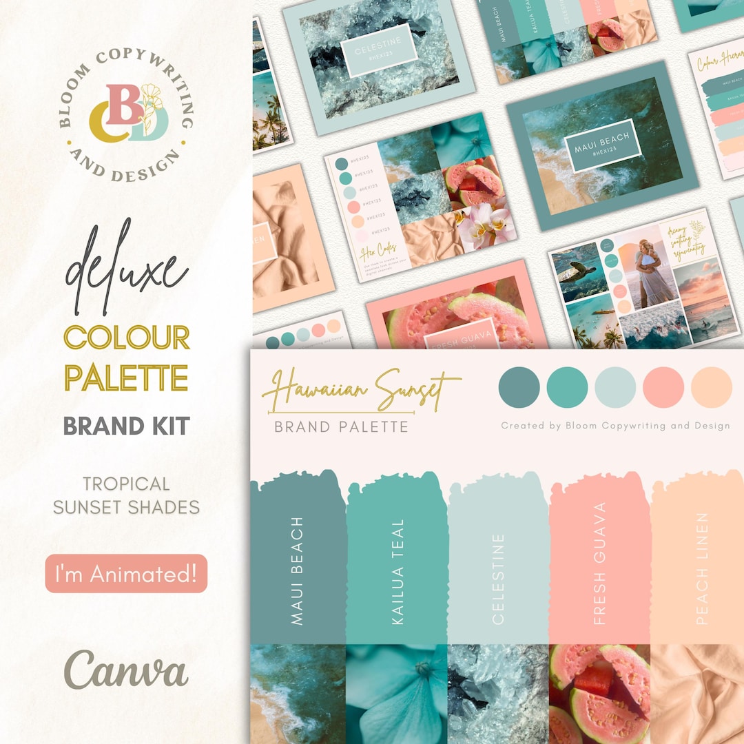 Luxury Brand Color Palette | Sunset Brand Color Palette With Hex Codes ...