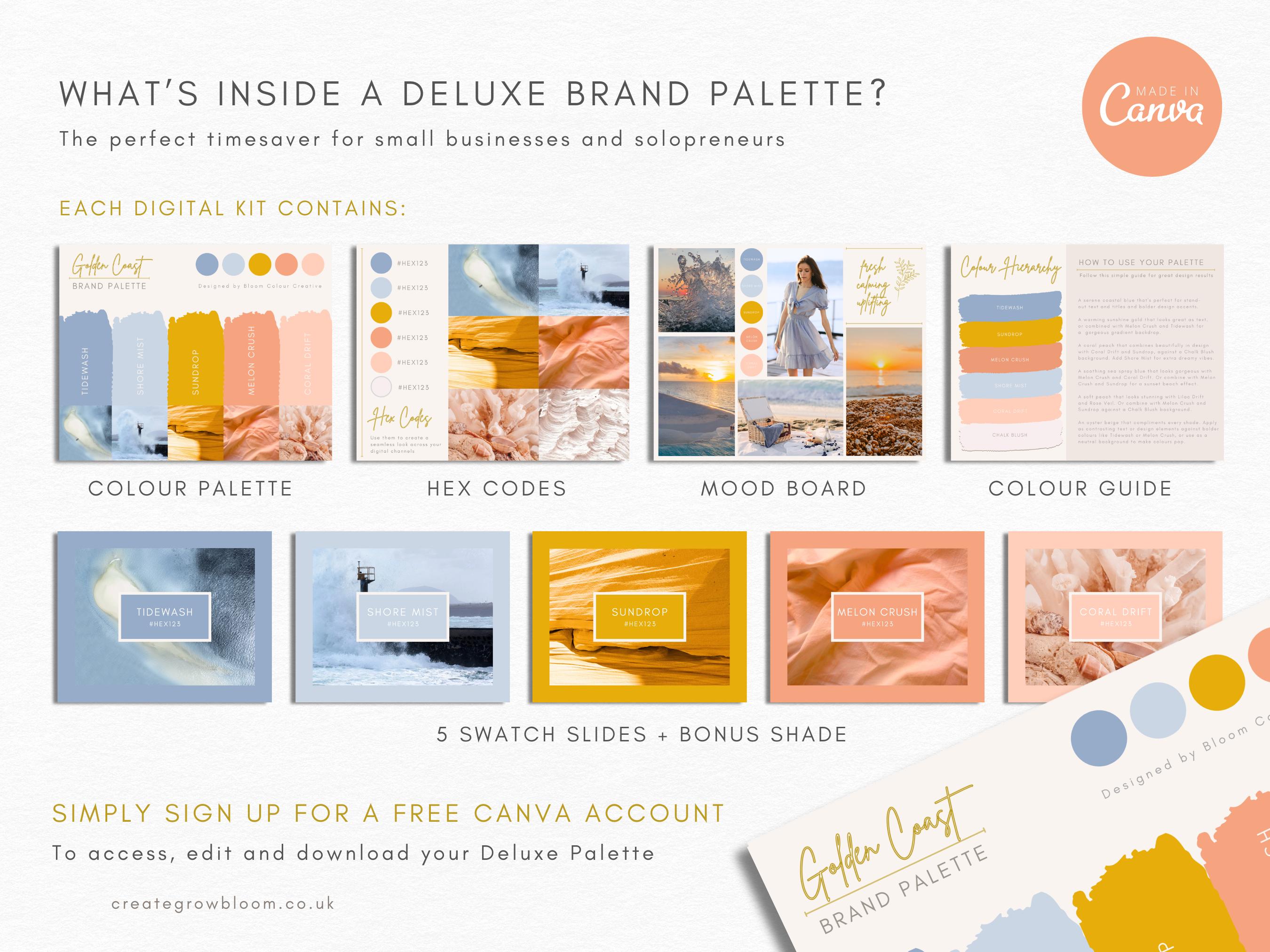 Beach Color Palette Canva