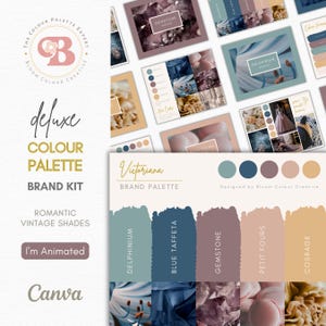 Luxury Brand Color Palette  | Color Palette with Hex Codes | Premium Business Branding Kit | Canva Color Palette | Vintage Color Palette