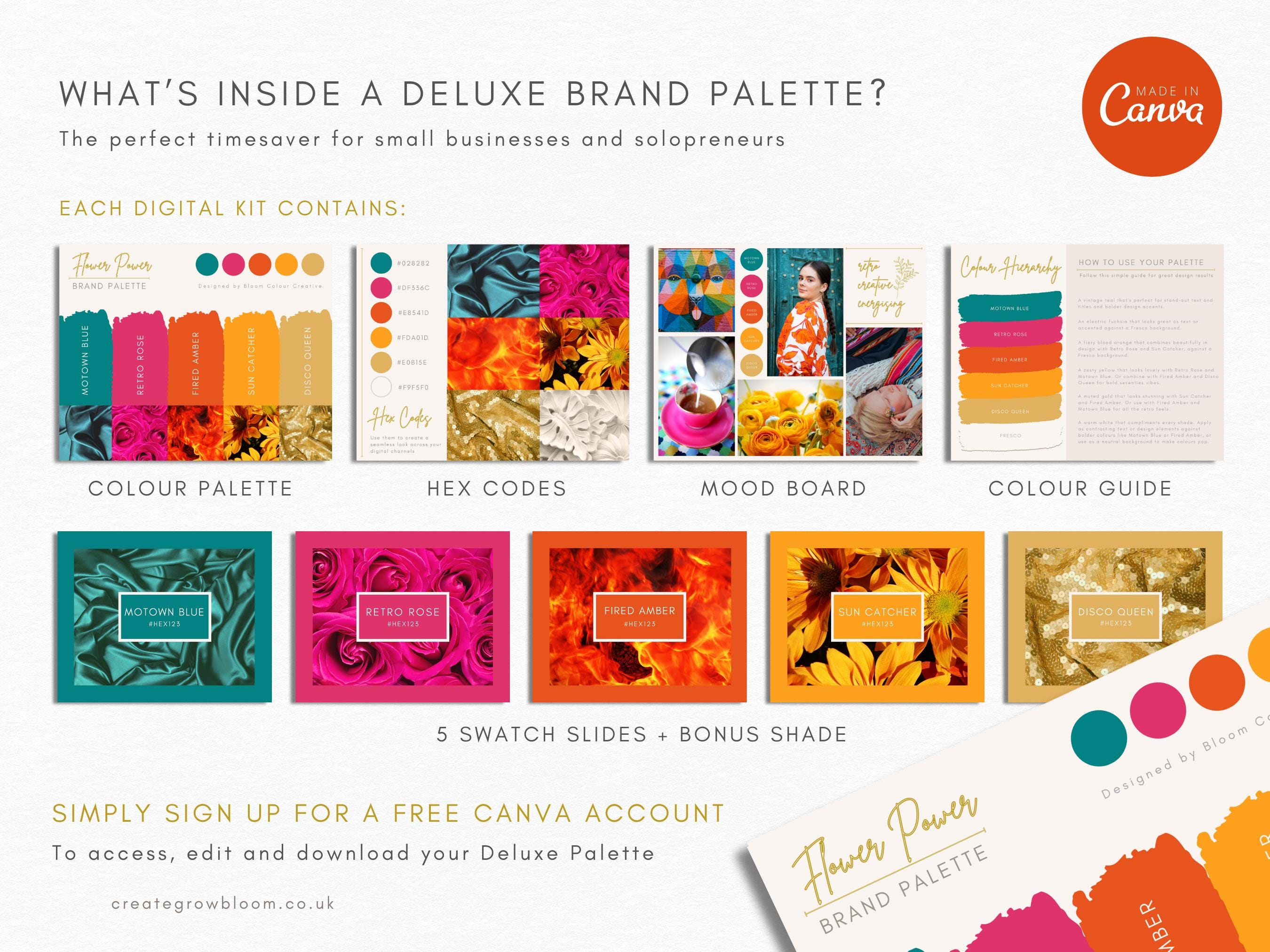 Later Color Luxury Color Palette | Brand Color Palette With Hex Codes | Premium ...