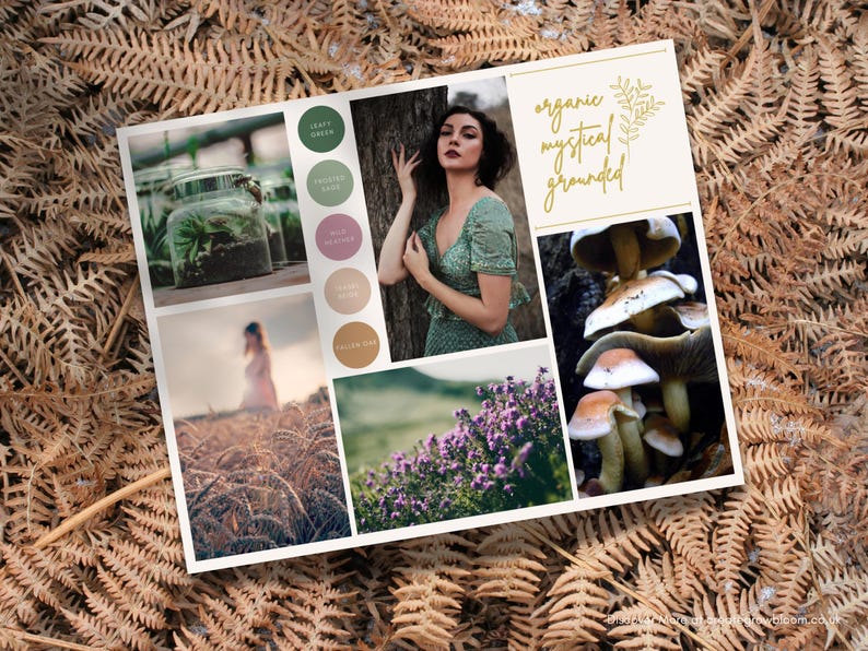 Rustic Brand Colour Palette for Canva – Wood Nymph Botanical Branding ...