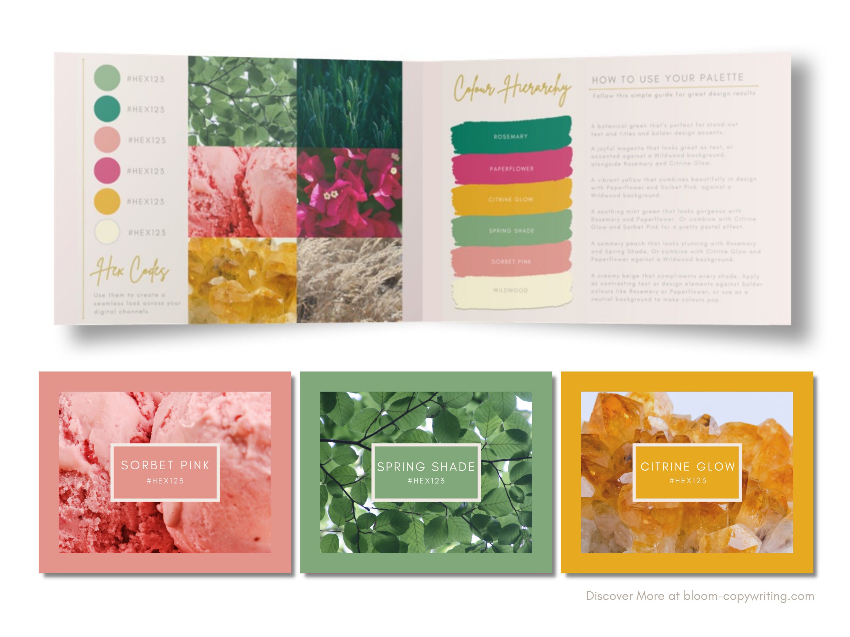 Deluxe Boho Brand Palette Editable Canva Colour Palette With Etsy