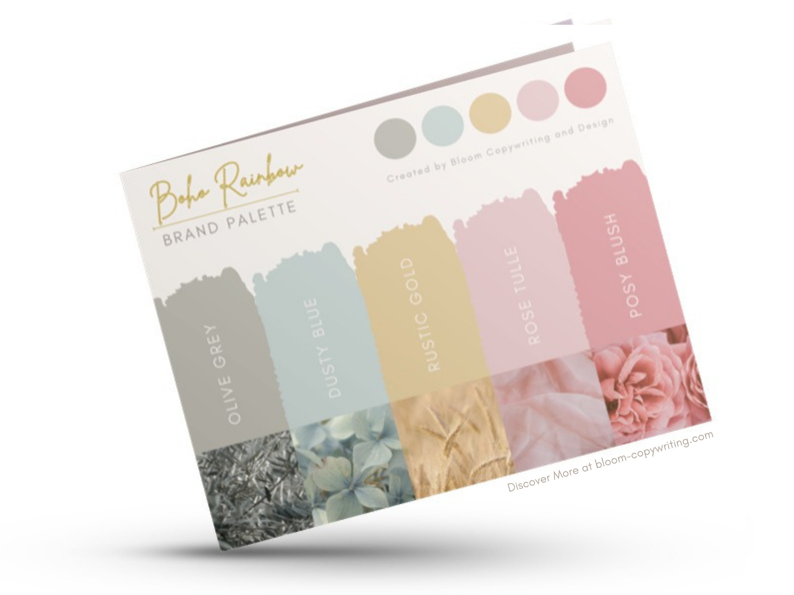Deluxe Boho Rainbow Brand Palette Editable Canva Colour Etsy