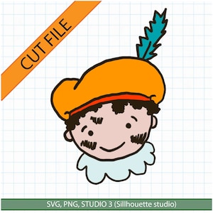 Roetveeg Piet - Sinterklaas SVG, Cut File, Png, Studio, Vector