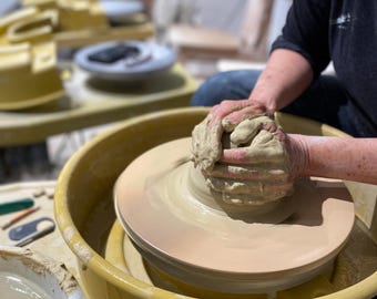 Pottery Wheel Base: Birch Wood Throwing Plate