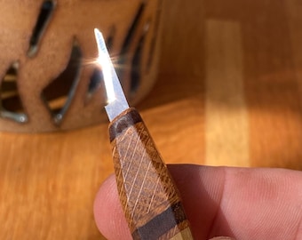 Potter’s Knife – Game Changer Tungsten Carbide Scalpel Clay Knife with Handmade Wooden Handle