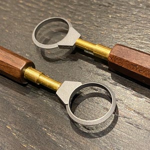 Tungsten Carbide Pottery Trimming Tool – Handmade Clay Carving Blade for Ceramics – Large Round Tool for Shaping, Finishing, Detailing
