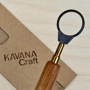 Herramienta grande y redonda para recortar cerámica - Hoja de carburo de tungsteno / Recortadora de arcilla profesional hecha a mano / Serie Edge